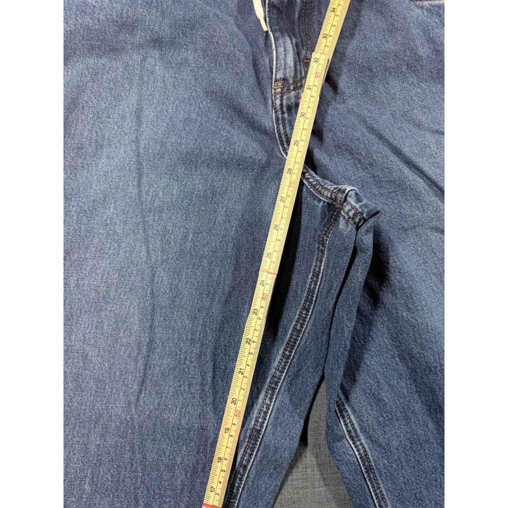 Empyre Loose Fit Blue Denim Skate Jeans Mens 34 Graphic Embroidered - Picture 2 of 11